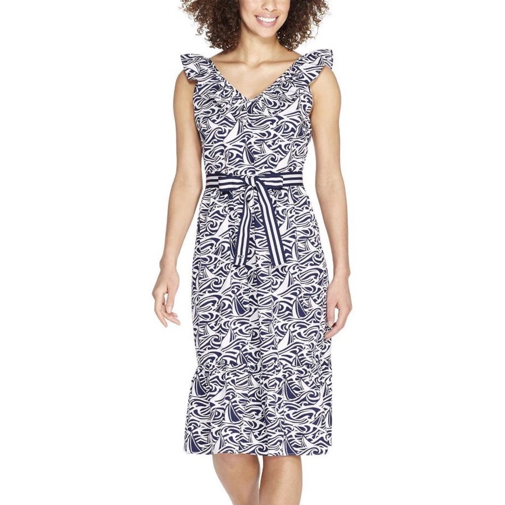 NWT Vineyard Vines Target Sailboat Ruffle Dress